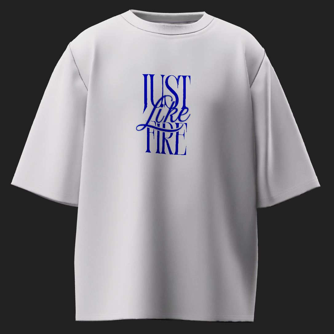 Just Like Fire Crop - Blue