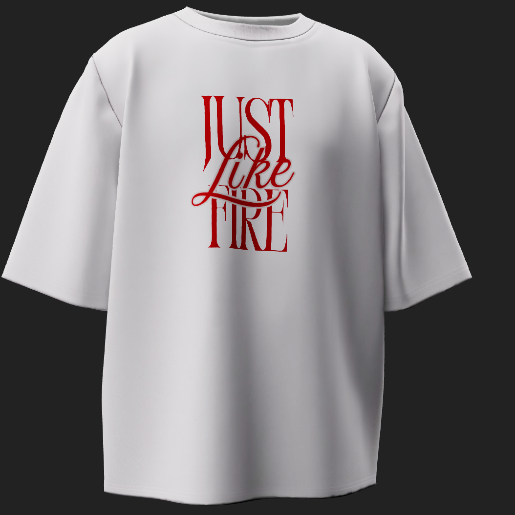 Just Like Fire Crop - Red